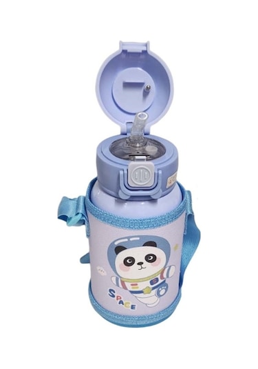 Akıllıelma-taros Cute Mavi Animals Çelik Matara 500 Ml Mavi