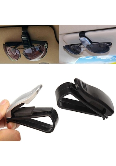 Oto Araç Içi Mandallı Gözlük Tutucu Tutacağı Gözlük Klipsi Tek (455327495)