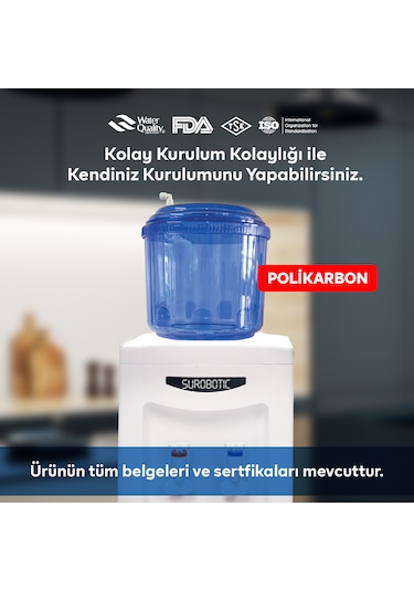 Surobotic Smart 10 Litre Hazneli Sebil Aparatı - 10 Metre Hortum