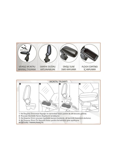 Fiat 500 Araca Özel Kol Dayama Kolçak 2015+ Uyumlu
