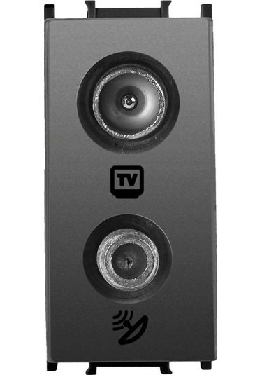 Viko Panasonic Thea Modüler Füme 1M Uydu Prizi Sat-Tv Sonlu Mekan