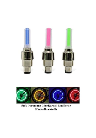 Pet Rock 1 Çift Led Işıklı Hareket Sensörlü Mavi Işıklı Bisiklet Araba Motor Sibop Kapağı Lambası Mavi