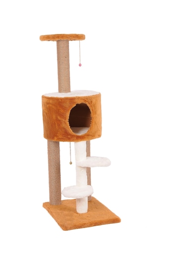 Cat Hause S07KV Solo Platformlu Kedi Tırmalama Evi 40 x 55 x 128 CM