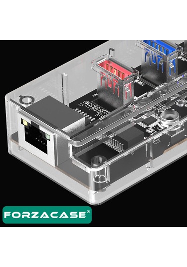 Type-c To 4 Port Usb Çoğaltıcı 1 Port Ethernet Hub Adaptör Fc829