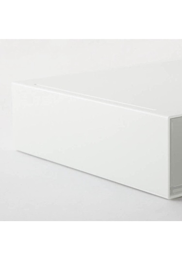 Anjiexun Çok Çerçeveli Masaüstü Çekmece Saklama Kutusu Kozmetik Kırtasiye Rafı Beyaz