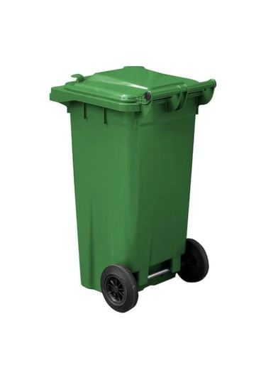 Mck Yeşil Plastik Çöp Konteyneri 120 Litre Konteyner - A+ Isıya Açık Yeşil