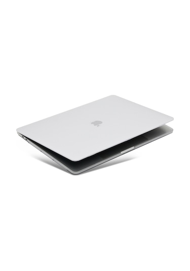 Arabulalaca Macbook Pro 13" A1989 A2159 Mat Doku Kılıf Beyaz