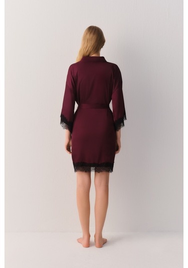 Suwen Helena Kısa Sabahlık St4445615080 Mürdüm