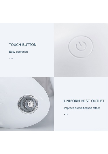 Wezone 800ml Üstten Doldurmalı Sessiz Nemlendirici: Renkli Işık, Ayarlanabilir Püskürtme Modları İle Yatak Odası/ofis İçin Kolay Kullanım