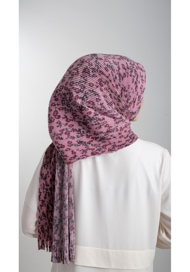 Gül Kurusu Pratik Hazır Geçmeli Tesettür Eşarp Kesik Elyaf Pilise (553630039) Gülkurusu