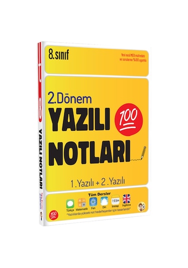 Tonguç 8. Sınıf Yazılı Notları Set 2 Kitap - 1 Ve 2 Dönem Yazılı
