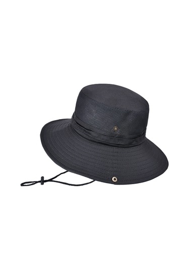 Erkek Balıkçı Şapkaları Açık Hava Güneş Koruması Balıkçı Şapkaları Siyah