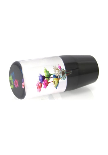 Wezone Otomatik Araba Vites Kolu Dekoru - M12x1.25 Dişli, Reçine Malzeme, Rastgele Çiçek Desenli, 203g Ağırlık