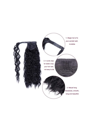 Kadınlar İçin 2 Siyah Kıvırcık Peruk