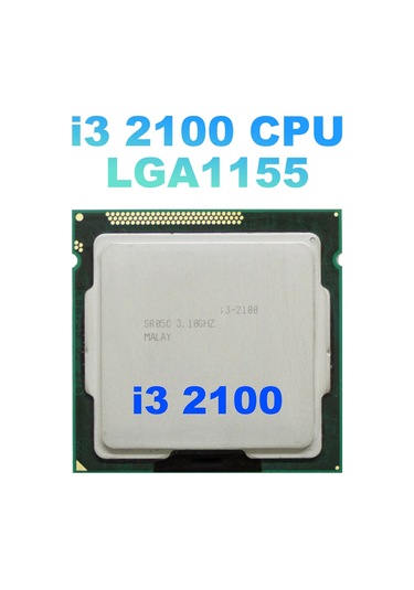 Core I3 2100 Cpu Lga1155 İşlemci 3mb B75 Madencilik Anakartı İçin