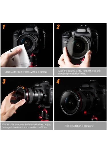 K&f Concept 43mm B-serıes Nd2-nd400 1 İle 9 Stop Nd Filtre