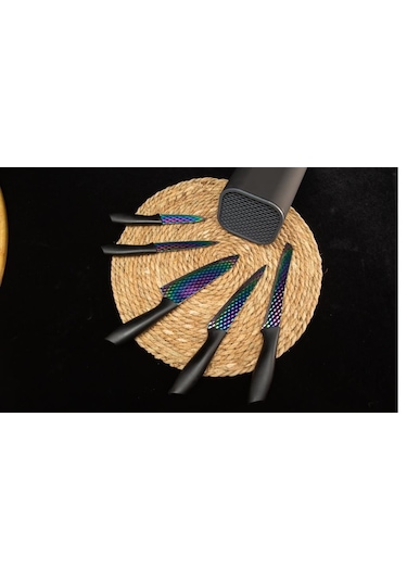 Arow Dıamond Titanyum 6 Lı Bıçak Seti Dc.tr-3496 Siyah