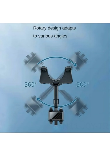 Youmex Siyah Araç Geri Görüş Aynası Telefon Tutucu, 360 Derece Dönebilen, Tek Elle Kullanıma Uygun, Evrensel Uyumlu, Kolay Çekilebilir Ve Saklanabilir Siyah