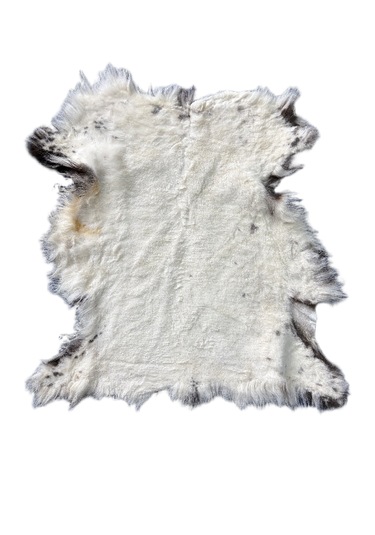 Naturel Dekoratif Boyasız Kısa Tüylü Doğal Desenli 60 X 50 Cm Koyun Postu Paspas - Gerçek Deri Post Çok Renkli