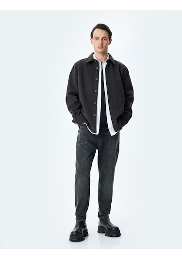 Koton Cepli Normal Bel Loose Fit Jean Pantolon - Steve Jean Gri 5wam40105ıd Gri