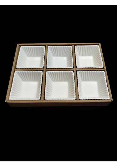 Hazdev Servis Ve Sunum İçin Beyaz Seramik Sosluklar Seti 193468264 Beyaz