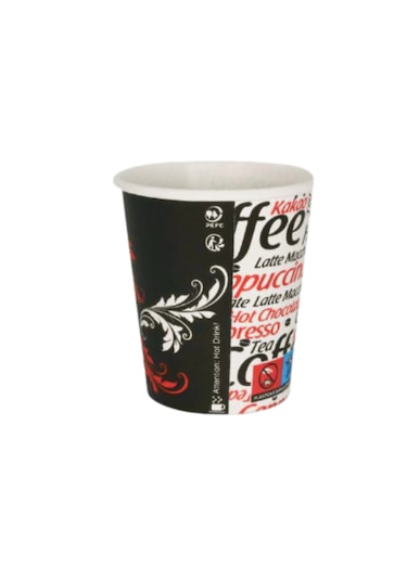 Excodi Cup 8 Oz Kapaklı Karton Bardak 250 ML - 100 Adet