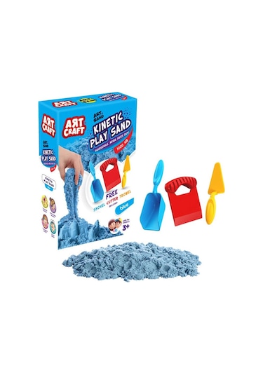03691 Dede. Aksesuarlı Mavi Kinetik Oyun Kumu 1000 Gr