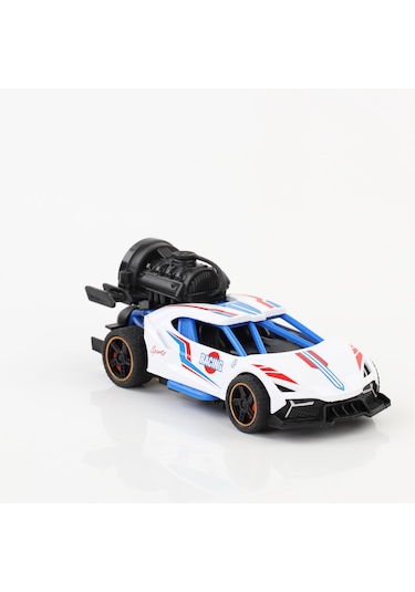 Metal Duman Çıkartan Sesli Işıklı Çek Bırak Buggy Araba Beyaz