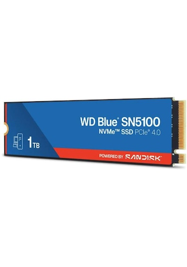 Wd Blue Sn5100 1tb Wds100t5b0e 7100/6700mb/s Pcıe Gen 4.0 M.2 2280 Nvme Ssd 1tb