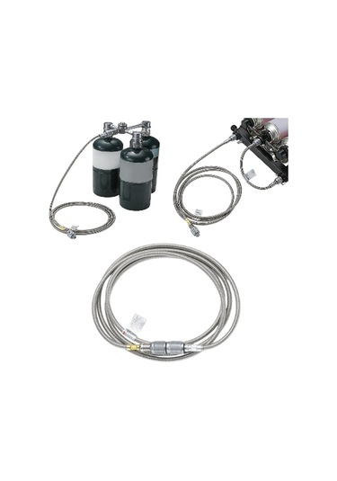 Dolıty Propan Adaptörü Hortum Bağlantısı Evrensel 2 Metre Gri