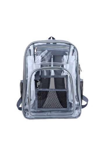 Springsun Renkli Seyahat Ve Spor Etkinlikleri İçin Su Geçirmez Şeffaf Pvc Sırt Çantası - 46x30x16 Cm, Unisex Çok Renkli