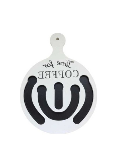 Trendooze Ahşap Kahve Pod Tutucu Seri Raf, Beyaz, Bar/kafe Dekoru Beyaz