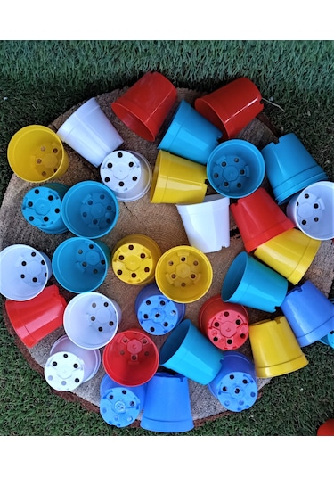 Kaktüs Saksısı 5,5X5 Cm Kaktüs Sukulent Üretim Saksıları Renk Seç