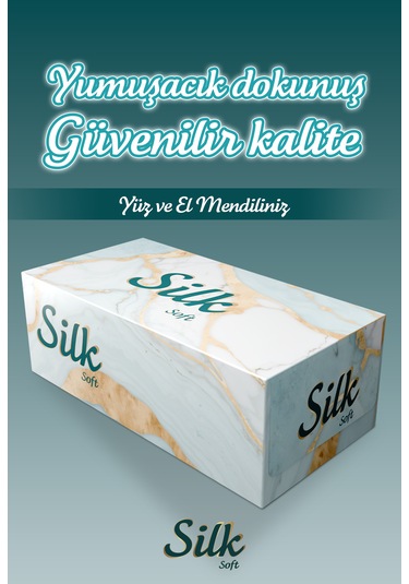 "500" Silk Soft Çift Katlı Pratik Mendil Çek Kullan Kutu Mendil 5adet X 100mendil