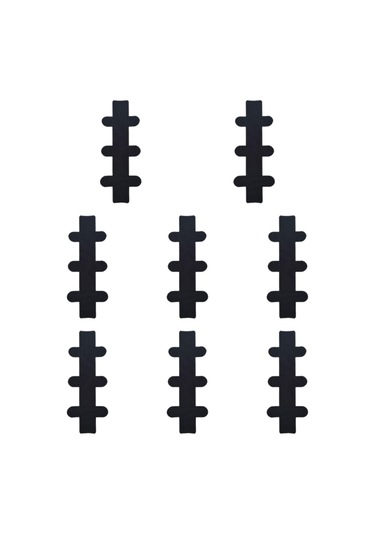 Suntek 8 Adet Çapraz Kas Bandı Elastik Sarma Atletik Bant Siyah