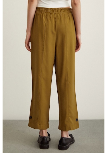 Never More Lastikli Salaş Pantolon Haki