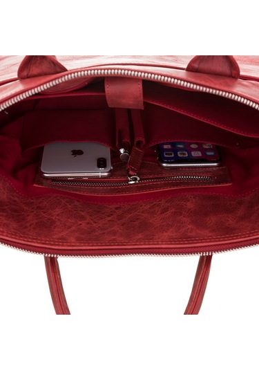 Bouletta Wizard Deri 13-14 İnç Laptop Çantası V4Ef Kırmızı