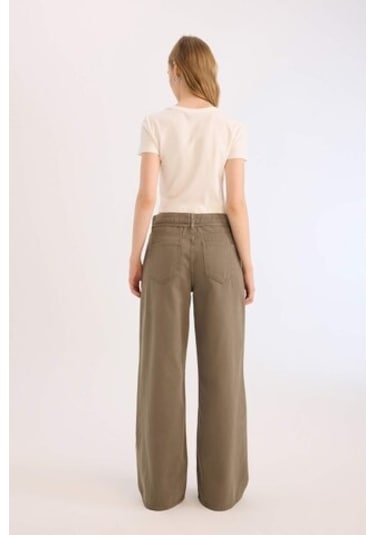 DeFacto Coool Gabardin Palazzo Pantolon Wide Leg Yüksek Bel Geniş Bol Paça E1794AX25SPKH344