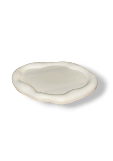 Modern Minimalist Dekoratif Obje Seti - Beyaz El İşçiliği Beyaz