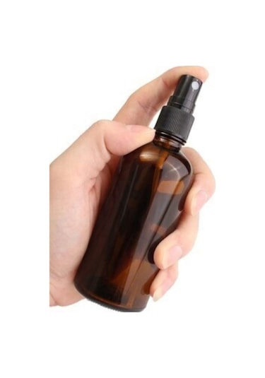 PARADİSE 2 adet Siyah Sprey Başlıklı Amber Cam Şişe 100ml
