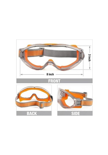 Novahub Siyah Endüstriyel Sınıf Güvenlik Gözlükleri Darbeye Dayanıklı Koruyucu Lens Göz Koruma Gözlükleri Dış Mekan