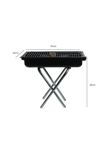 Aktürkler Titiz Küçük Boy Seyyar Ayaklı Mangal 44 x 27 x 36