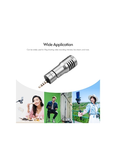 Springsun Mikrofon Boya By-p4 Çok Yönlü Kondansatör Mikrofon Rüzgarlıklı Mini Mikrofon 3,5 Mm Trrs Fiş