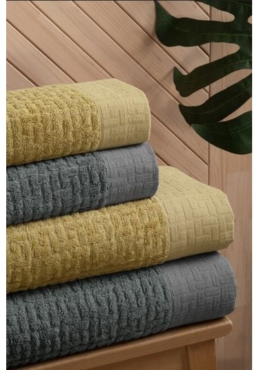 Toyigoo Toyigoo Altınbaşak Bambi Banyo Seti Antrasit Hardal Renkli