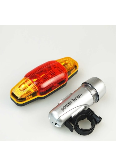 Belderia Bisiklet Lambası Feneri Ön Far Arka Stop Sinyali Çok Renkli