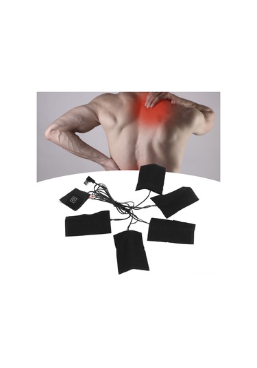 Yaozixa Usb Beslemeli 3 Seviye Isıtma Ayarı, 5 Adet Isıtıcı Plaka, Dış Etkinlikler İçin Ultra İnce Kompozit Teli Isıtıcı Pad