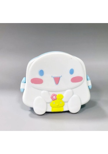 Kawaii 3d Cinnamoroll Figür Kabartmalı 2 Katlı Kilitli Beslenme Çantası Kutusu