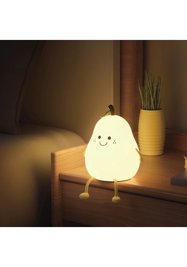 Xindoker Çocuklar İçin Yumuşak Silikon Yatağa Arkadaşı Işığı 7 Renkli Mod + Zamanlayıcı Kapatma Fonksiyonu Sevimli Hediye Tercihi Diğer Diğer