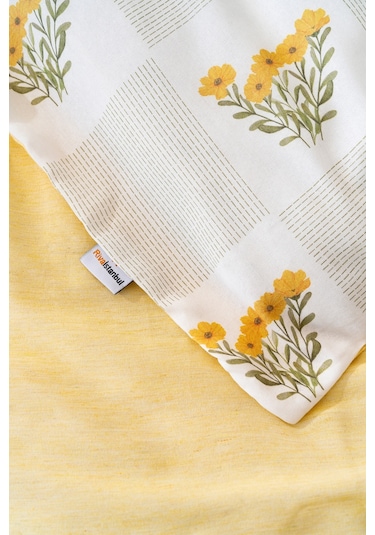 Sementa Çift Kişilik Nevresim Takımı Pamuklu Sarı