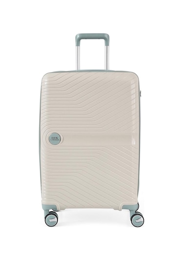 Ççs 5239 Polipropilen Kabin Boy Valiz Beyaz-mavi Beyaz - Mavi